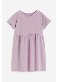 H & M - Sukienka z bawełnianego dżerseju - Fioletowy ze sklepu H&M w kategorii Sukienki dziewczęce - zdjęcie 169677467