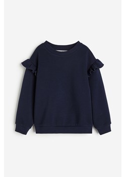 H & M - Bluza z falbankami - Niebieski ze sklepu H&M w kategorii Bluzy dziewczęce - zdjęcie 169677807