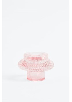 H & M - Szklany świecznik - Różowy ze sklepu H&M w kategorii Świeczniki - zdjęcie 169677868