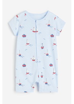 H & M - Wzorzysta piżama jednoczęściowa - Niebieski ze sklepu H&M w kategorii Rampersy - zdjęcie 169677907