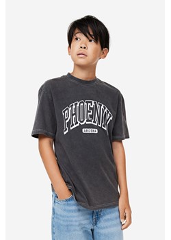 H & M - Dżersejowy T-shirt z nadrukiem - Czarny ze sklepu H&M w kategorii T-shirty chłopięce - zdjęcie 169677926