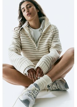 H & M - Sweter z suwakiem u góry - Beżowy ze sklepu H&M w kategorii Swetry damskie - zdjęcie 169678019