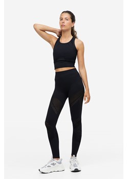H & M - Bezszwowe modelujące legginsy sportowe DryMove - Czarny ze sklepu H&M w kategorii Spodnie damskie - zdjęcie 169678187