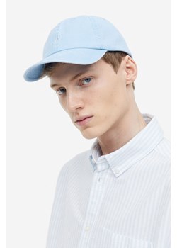 H & M - Bawełniana czapka z daszkiem i haftowanym motywem - Niebieski ze sklepu H&M w kategorii Czapki z daszkiem męskie - zdjęcie 169678228
