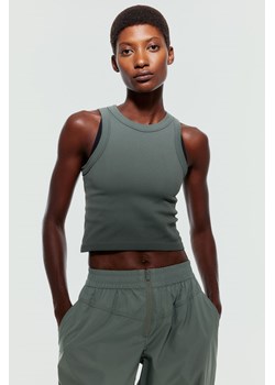H & M - Sportowa koszulka DryMove Seamless - Zielony ze sklepu H&M w kategorii Bluzki damskie - zdjęcie 169678249
