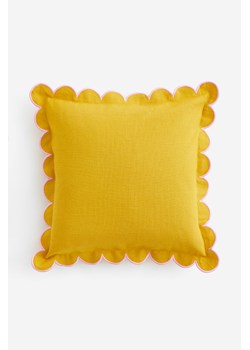 H & M - Poszewka na poduszkę z domieszką lnu - Żółty ze sklepu H&M w kategorii Poszewki na poduszki - zdjęcie 169678306