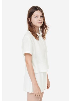 H & M - Szorty z talią paper bag - Biały ze sklepu H&M w kategorii Spodenki dziewczęce - zdjęcie 169678309