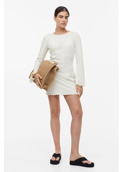 H & M - Krótka sukienka plażowa - Biały ze sklepu H&M w kategorii Sukienki - zdjęcie 169678349