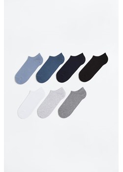 H & M - Krótkie skarpetki 7-pak - Niebieski ze sklepu H&M w kategorii Skarpetki męskie - zdjęcie 169678377