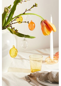 H & M - Szklana ozdoba wielkanocna - Żółty ze sklepu H&M w kategorii Dekoracje wielkanocne - zdjęcie 169678379