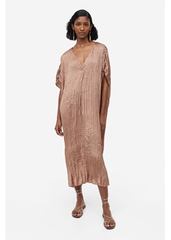 H & M - Plisowana sukienka tunikowa - Beżowy ze sklepu H&M w kategorii Sukienki - zdjęcie 169678445