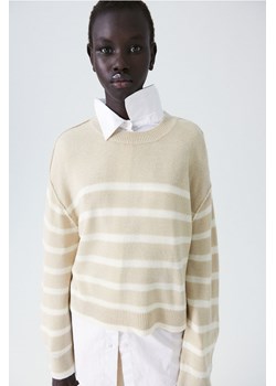 H & M - Sweter z widocznymi szwami - Brązowy ze sklepu H&M w kategorii Swetry damskie - zdjęcie 169678468