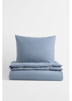 H & M - Komplet bawełnianej pościeli pojedynczej - Niebieski ze sklepu H&M w kategorii Pościele - zdjęcie 169678496