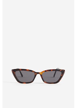 H & M - Okulary przeciwsłoneczne typu „kocie oczy" - Brązowy ze sklepu H&M w kategorii Okulary przeciwsłoneczne damskie - zdjęcie 169678557