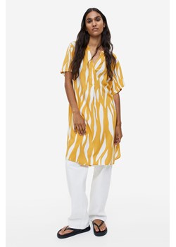 H & M - Tunika z dekoltem w serek - Żółty ze sklepu H&M w kategorii Bluzki damskie - zdjęcie 169678569