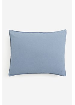 H & M - Sprana poszewka na poduszkę zawierająca len - Niebieski ze sklepu H&M w kategorii Poszewki na poduszki - zdjęcie 169678599