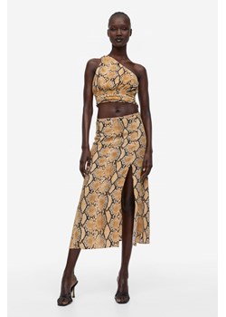 H & M - Krepowana spódnica - Żółty ze sklepu H&M w kategorii Spódnice - zdjęcie 169678678