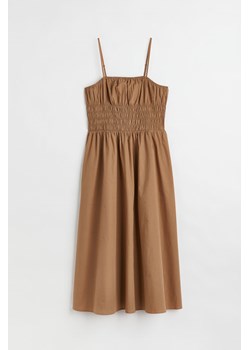 H & M - Sukienka z elastycznym marszczeniem - Beżowy ze sklepu H&M w kategorii Sukienki - zdjęcie 169678679