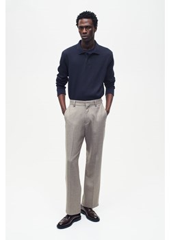 H & M - Waflowy top polo Slim Fit - Niebieski ze sklepu H&M w kategorii T-shirty męskie - zdjęcie 169678688