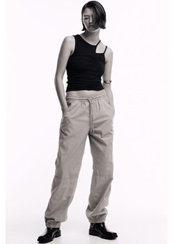 H & M - Spodnie bez zapięcia - Brązowy ze sklepu H&M w kategorii Spodnie damskie - zdjęcie 169678766
