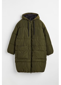H & M - Płaszcz puffer oversize - Zielony ze sklepu H&M w kategorii Płaszcze damskie - zdjęcie 169678769