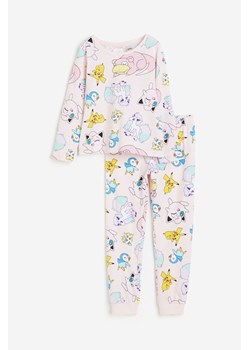 H & M - Dżersejowa piżama - Różowy ze sklepu H&M w kategorii Piżamy dziecięce - zdjęcie 169678825