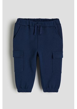H & M - Joggersy cargo - Niebieski ze sklepu H&M w kategorii Spodnie dziewczęce - zdjęcie 169678836