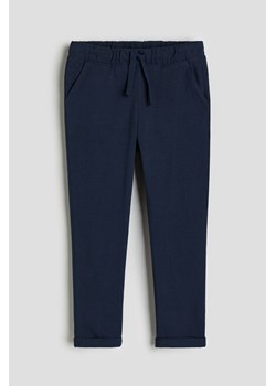 H & M - Joggersy z bawełnianego dżerseju - Niebieski ze sklepu H&M w kategorii Spodnie chłopięce - zdjęcie 169678878