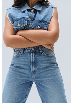 H & M - Curvy Fit Wide Ultra High Jeans - Niebieski ze sklepu H&M w kategorii Jeansy damskie - zdjęcie 169678977