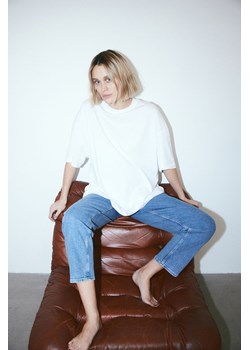H & M - MAMA Straight Ankle Jeans - Niebieski ze sklepu H&M w kategorii Spodnie ciążowe - zdjęcie 169679128