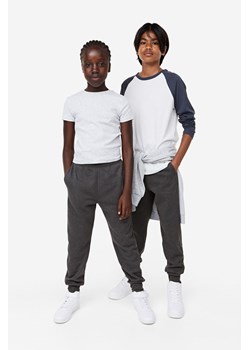 H & M - Joggersy z meszkiem wewnątrz - Szary ze sklepu H&M w kategorii Spodnie chłopięce - zdjęcie 169679266