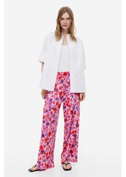 H & M - Dżersejowe spodnie bez zapięcia - Różowy ze sklepu H&M w kategorii Spodnie damskie - zdjęcie 169679309