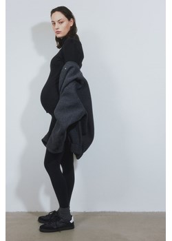 H & M - MAMA Bezszwowe legginsy - Czarny ze sklepu H&M w kategorii Spodnie ciążowe - zdjęcie 169679356