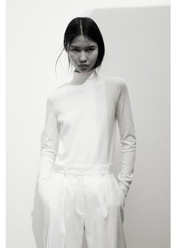 H & M - Sweter z golfem - Biały ze sklepu H&M w kategorii Swetry damskie - zdjęcie 169679399