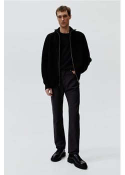 H & M - Spodnie z bawełnianego diagonalu Slim Fit - Szary ze sklepu H&M w kategorii Spodnie męskie - zdjęcie 169679539