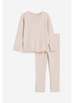 H & M - Dżersejowa piżama - Różowy ze sklepu H&M w kategorii Piżamy dziecięce - zdjęcie 169679548