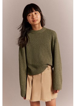 H & M - Sweter o nierównym włóknie - Zielony ze sklepu H&M w kategorii Swetry dziewczęce - zdjęcie 169679579