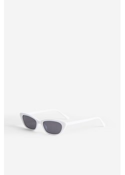 H & M - Okulary przeciwsłoneczne typu „kocie oczy" - Biały ze sklepu H&M w kategorii Okulary przeciwsłoneczne damskie - zdjęcie 169679708