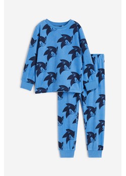 H & M - Polarowa piżama z nadrukiem - Niebieski ze sklepu H&M w kategorii Piżamy dziecięce - zdjęcie 169679748