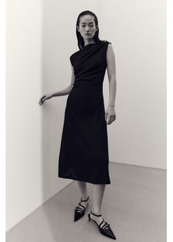 H & M - Drapowana sukienka dżersejowa - Czarny ze sklepu H&M w kategorii Sukienki - zdjęcie 169679806