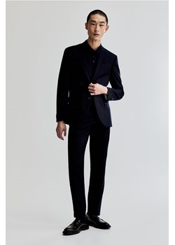 H & M - Spodnie garniturowe Slim Fit - Niebieski ze sklepu H&M w kategorii Spodnie męskie - zdjęcie 169679879