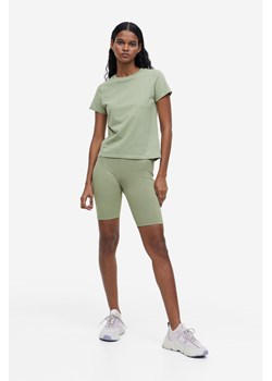 H & M - Krótkie legginsy - Zielony ze sklepu H&M w kategorii Szorty - zdjęcie 169679905