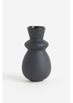 H & M - Mały wazon z kamionki - Czarny ze sklepu H&M w kategorii Wazony - zdjęcie 169679907