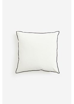 H & M - Poszewka na poduszkę z domieszką lnu - Biały ze sklepu H&M w kategorii Poszewki na poduszki - zdjęcie 169679955