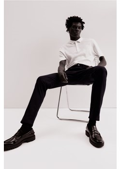 H & M - Spodnie z bawełnianego diagonalu Slim Fit - Niebieski ze sklepu H&M w kategorii Spodnie męskie - zdjęcie 169679975