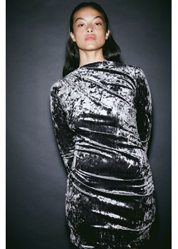H & M - Dżersejowa sukienka z marszczeniem - Szary ze sklepu H&M w kategorii Sukienki - zdjęcie 169679986