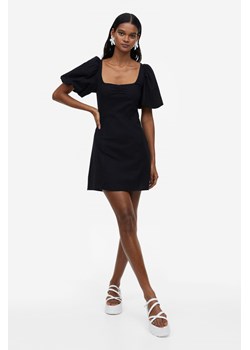 H & M - Sukienka z bufiastym rękawem - Czarny ze sklepu H&M w kategorii Sukienki - zdjęcie 169680139