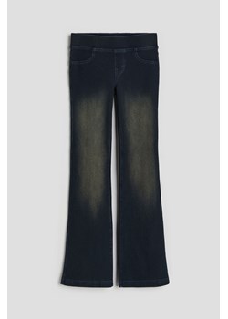 H & M - Rozszerzane spodnie dżersejowe - Szary ze sklepu H&M w kategorii Spodnie dziewczęce - zdjęcie 169680178