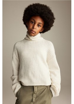 H & M - Sweter z golfem - Biały ze sklepu H&M w kategorii Swetry dziewczęce - zdjęcie 169680225