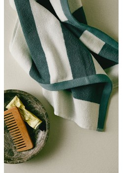 H & M - Ręcznik w paski - Zielony ze sklepu H&M w kategorii Ręczniki - zdjęcie 169680259